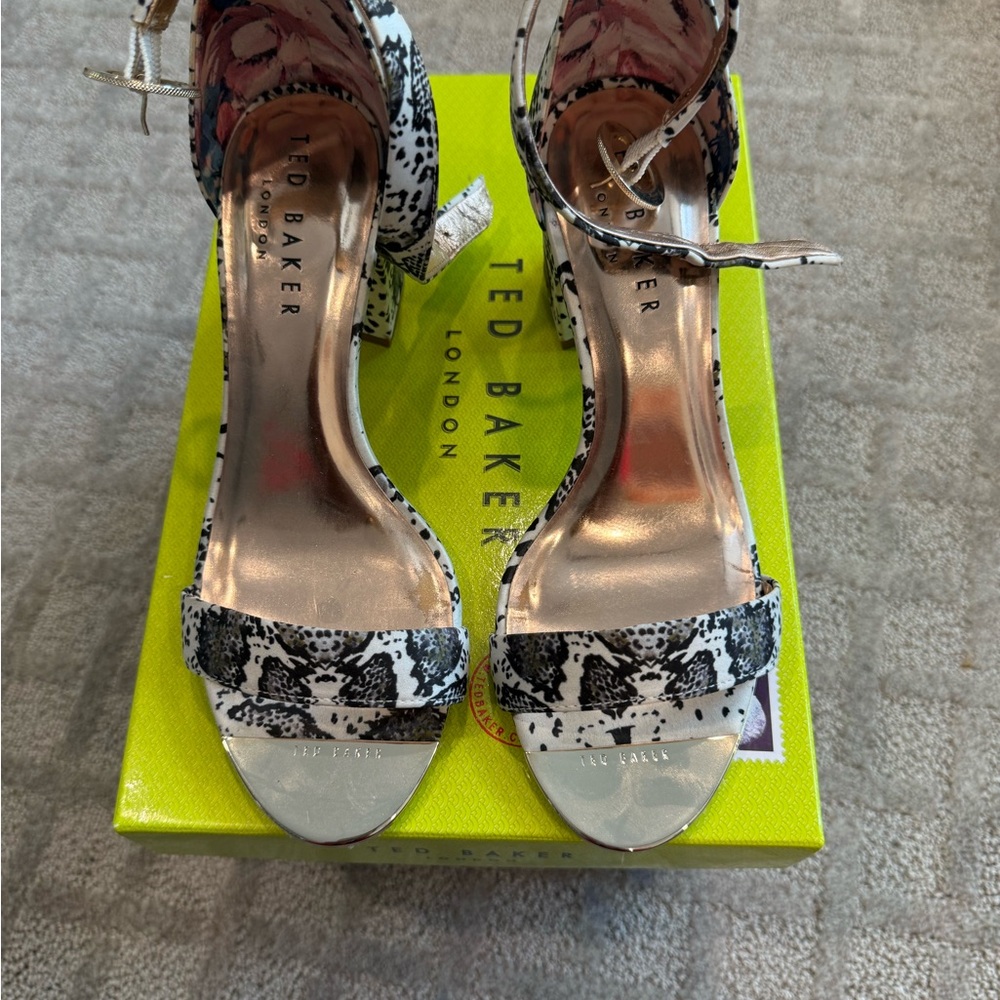 Ted Baker Black and White Heels